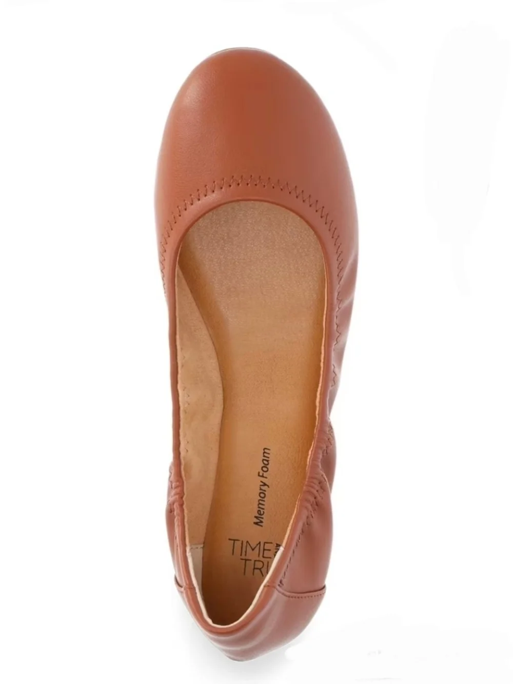 Time and Tru Women's Scrunch Ballet Flats Size 7 NWT